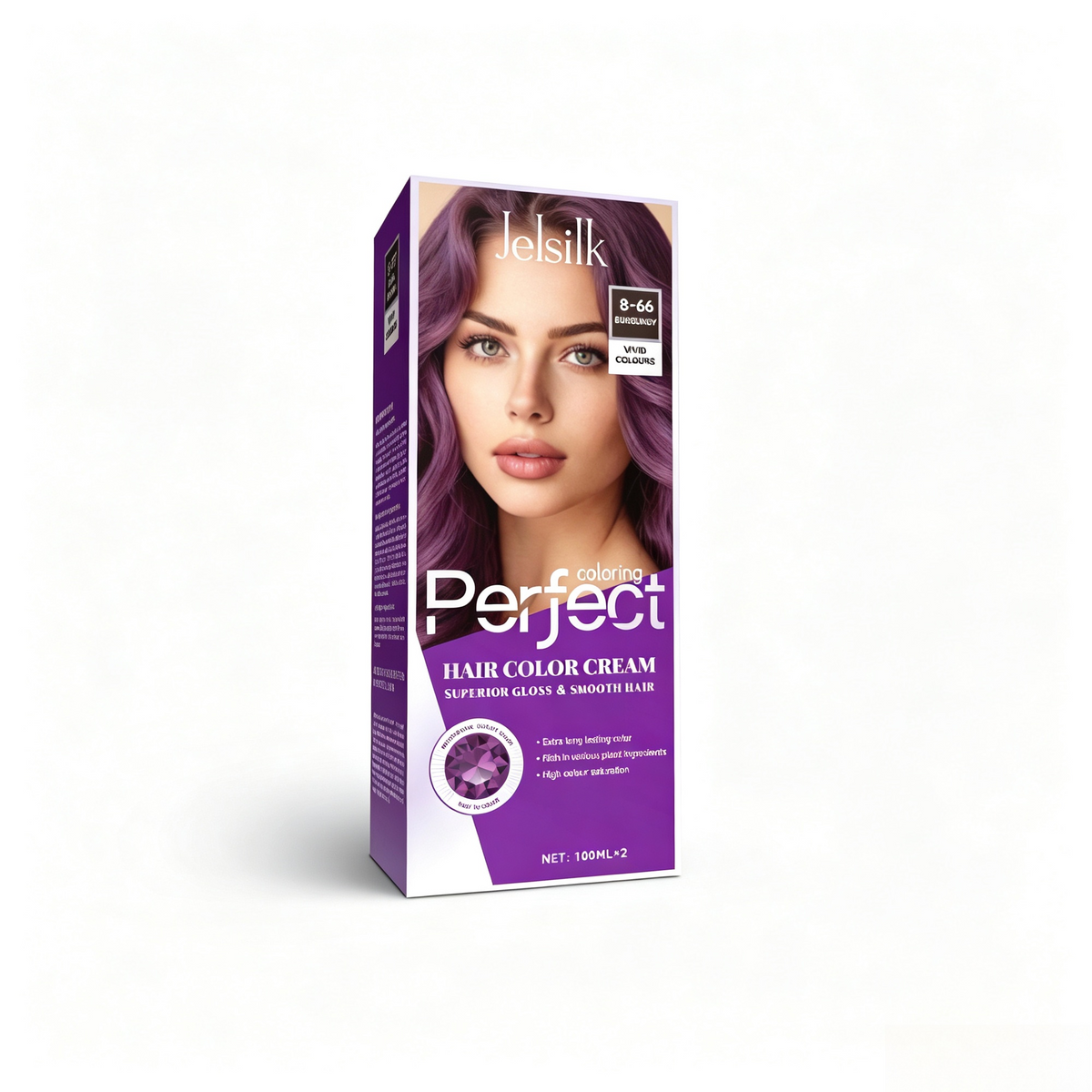 Jelsilk Perfect Hair Color Cream – Long-Lasting At-Home Hair Dye Kit