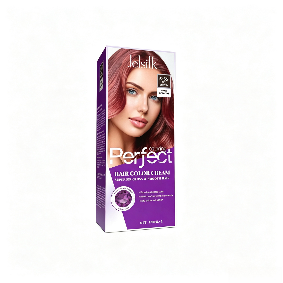 Jelsilk Perfect Hair Color Cream – Long-Lasting At-Home Hair Dye Kit