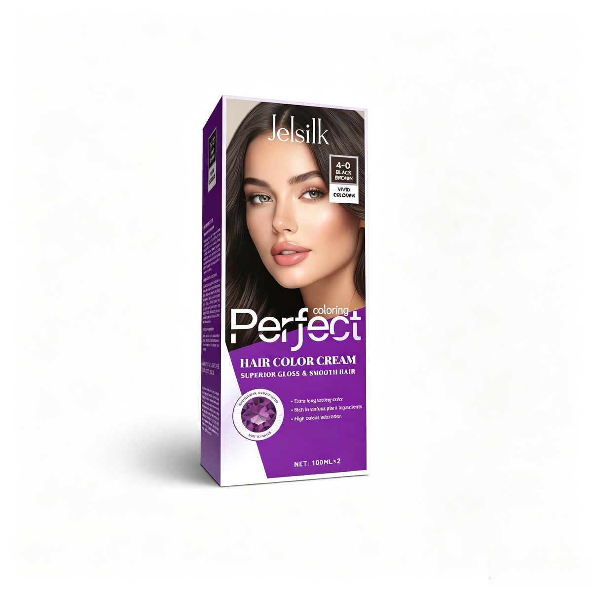 Jelsilk Perfect Hair Color Cream – Long-Lasting At-Home Hair Dye Kit