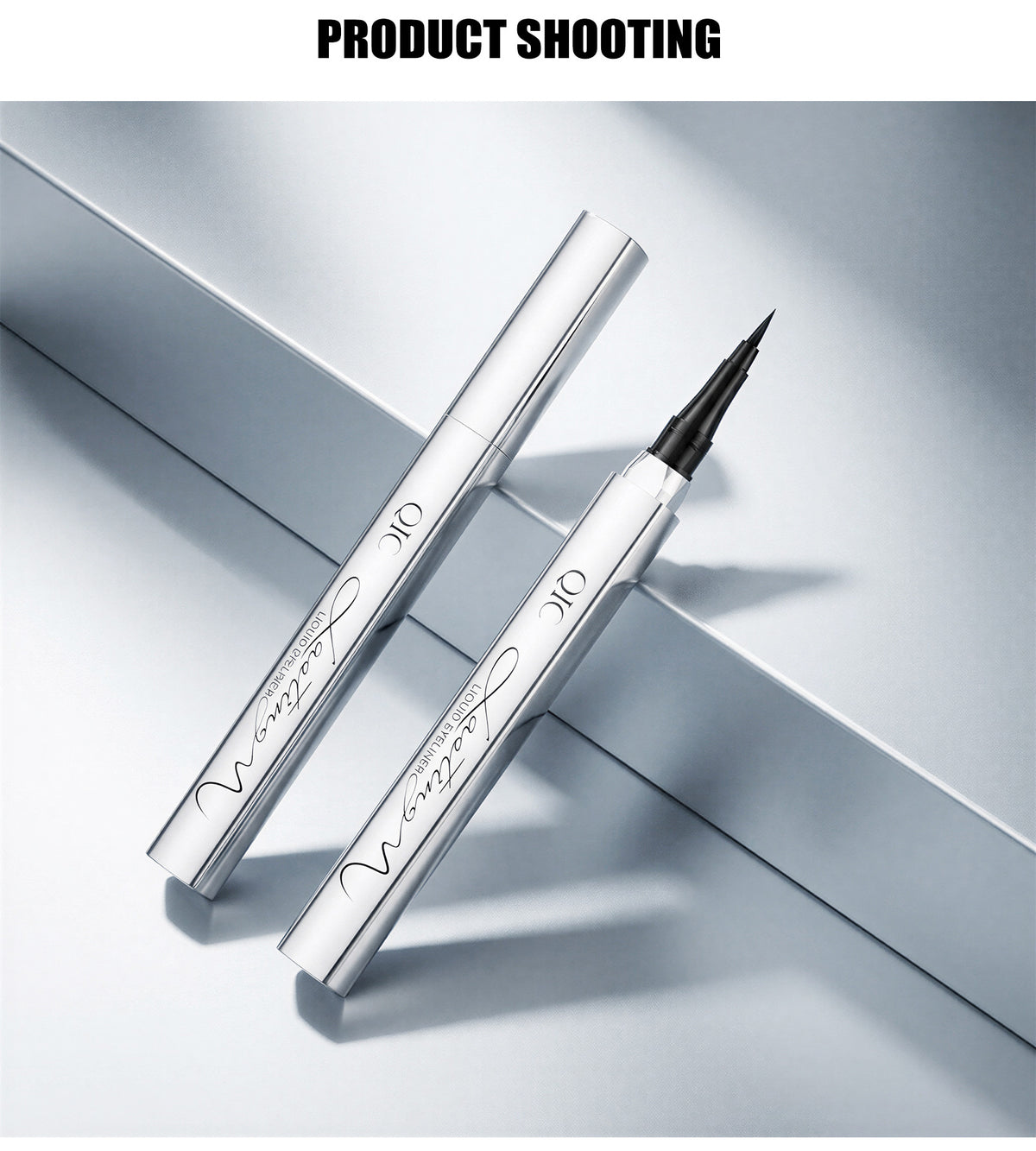 Liquid eyeliner flat‑lay product shot