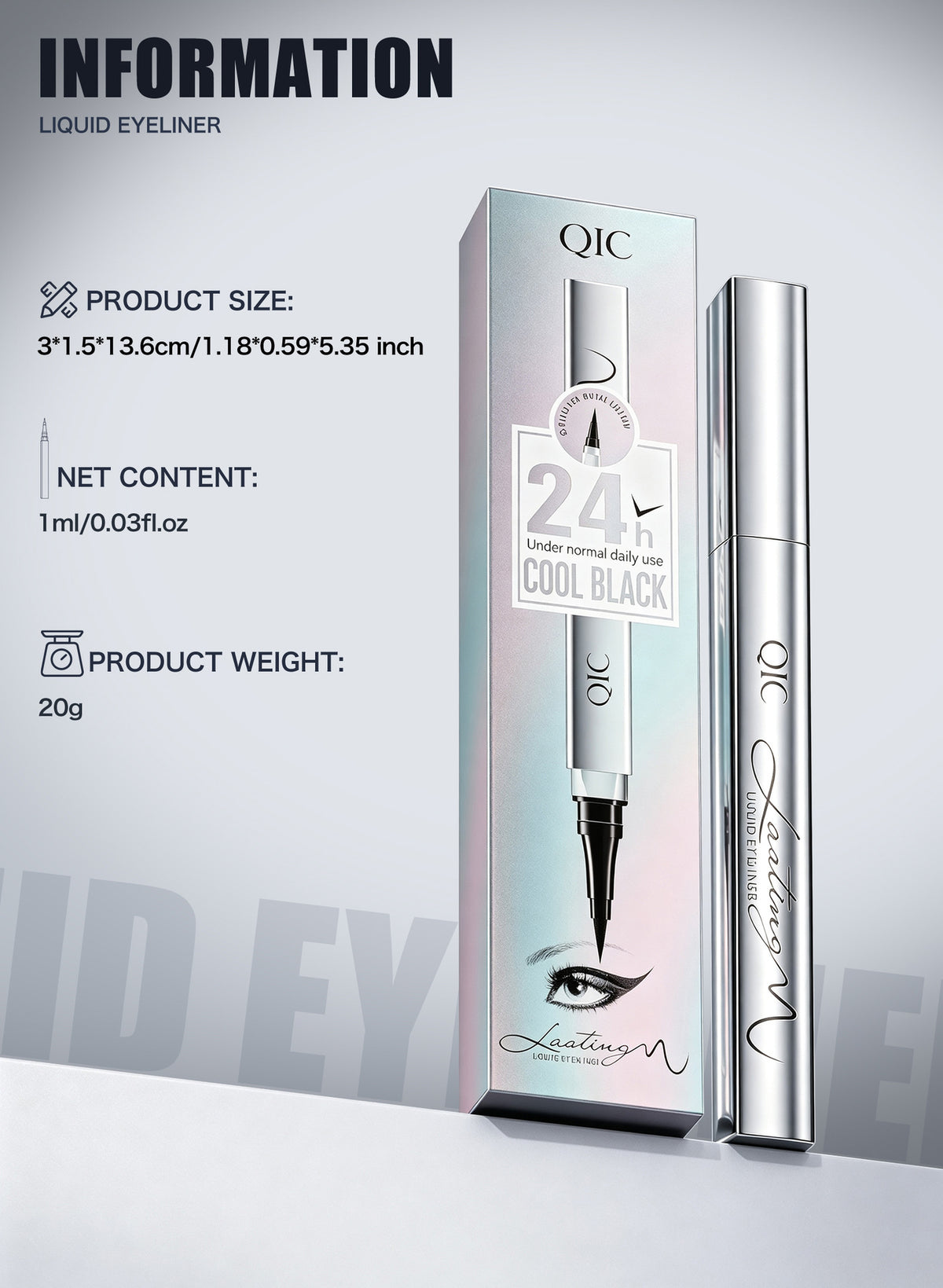 Waterproof test for long‑lasting eyeliner