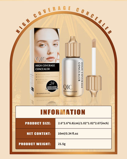 QIC milk bottle concealer product information, size 10ml, net weight 21.5g