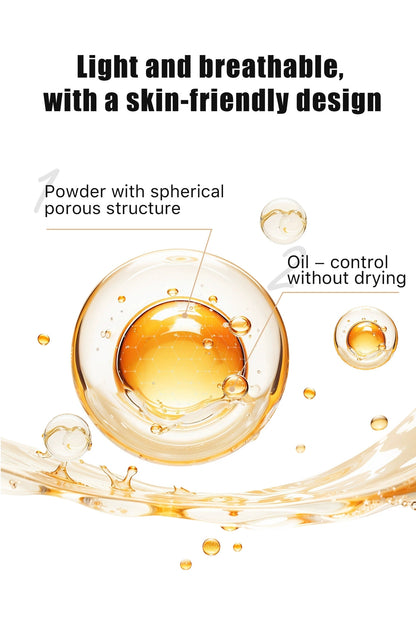 HelloKiss loose powder with spherical porous structure, oil-control without drying skin