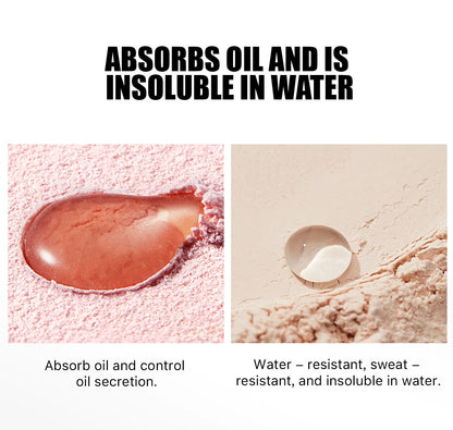 HelloKiss loose powder absorbs oil and is insoluble in water, oil-control and waterproof makeup