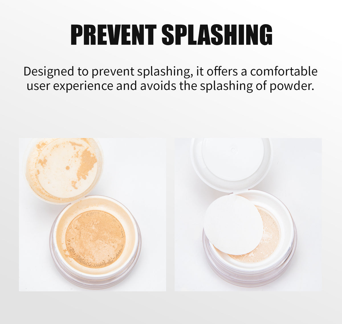 HelloKiss loose powder prevents splashing, comfortable user experience, no messy powder