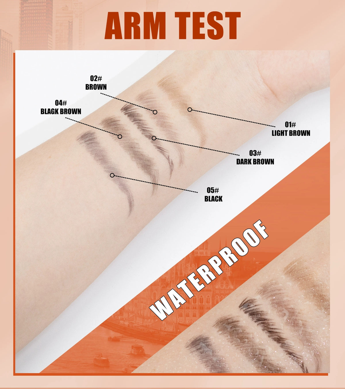 W3W 4D Double-Ended Eyebrow Pen – 0.1mm Hair-Like Brush Tip