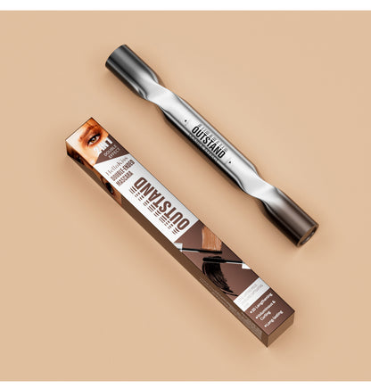 HelloKiss OUTSTAND double-ended mascara with retail box, product studio flat lay shot