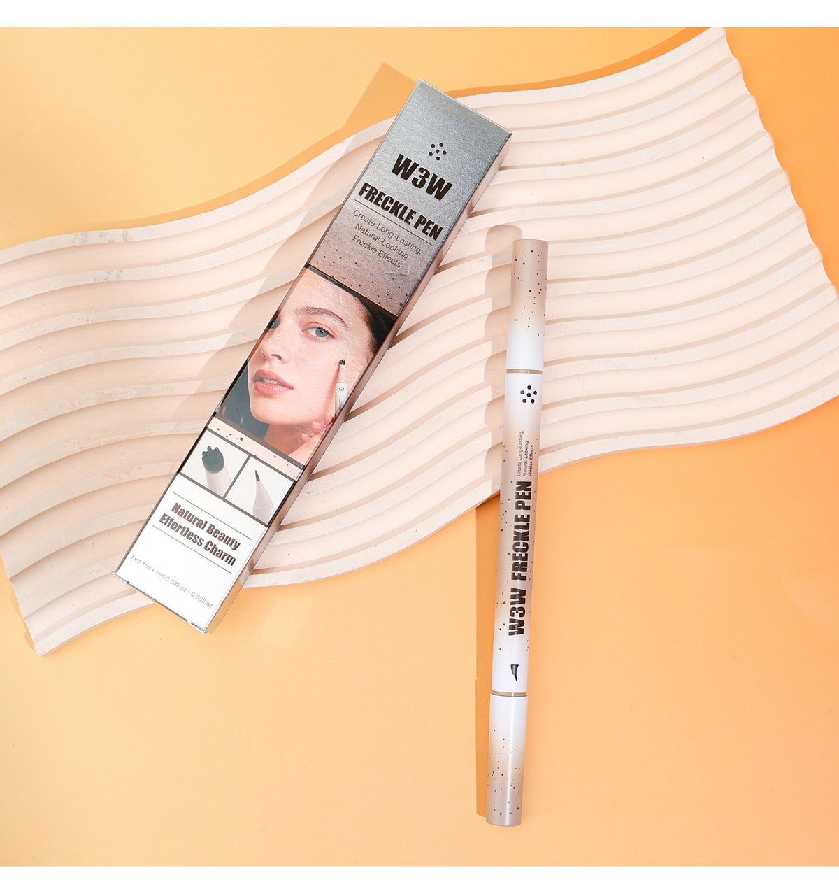 W3W Dual-Tip Faux Freckle Pen – Waterproof & Smudge-Proof