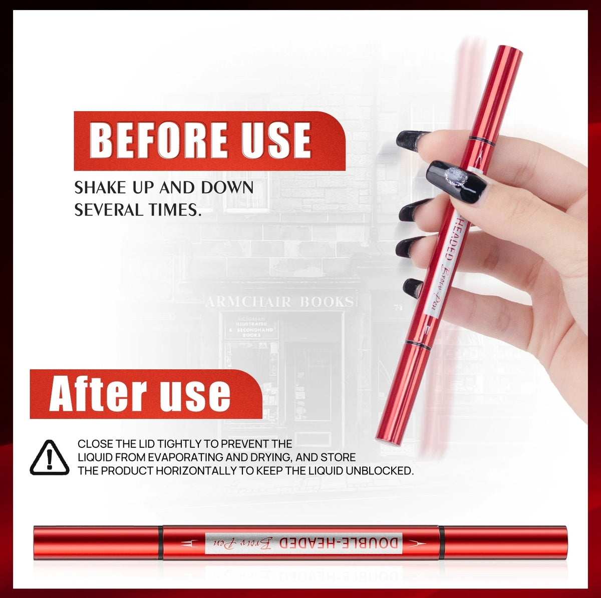 HelloKiss faux brow hair‑like filling pen beauty promotional poster