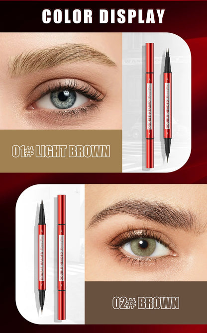 HelloKiss dual‑ended hair‑like liquid eyebrow pen 24h waterproof product main poster