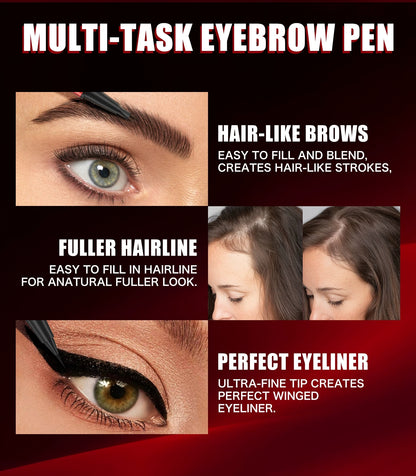 HelloKiss brow pen black shade real eye makeup effect display graphic