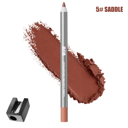W3W Long-Lasting Waterproof Lip Liner – Creamy & Smooth, 8 Shades