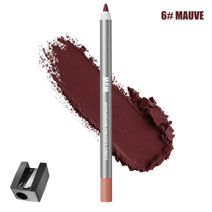 W3W Long-Lasting Waterproof Lip Liner – Creamy & Smooth, 8 Shades