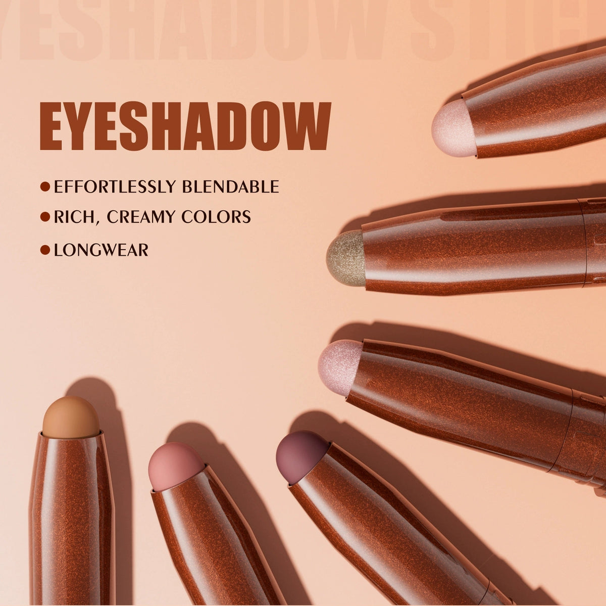 W3W cream eyeshadow stick with creamy and blendable colors