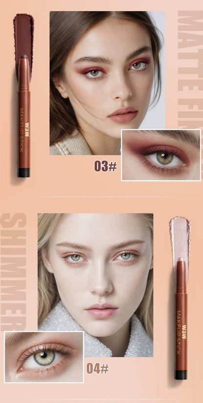 W3W Velvet Eye Stick shade 03 and shade 04 eye makeup looks