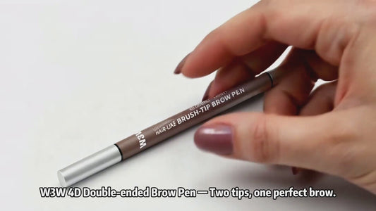 W3W 4D Double-Ended Eyebrow Pen – 0.1mm Hair-Like Brush Tip